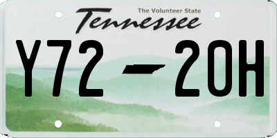 TN license plate Y7220H