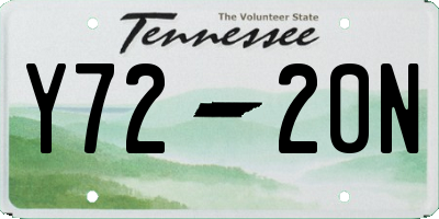 TN license plate Y7220N