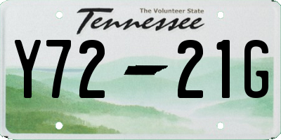 TN license plate Y7221G