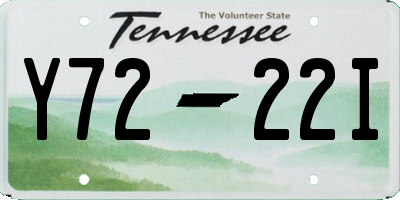 TN license plate Y7222I