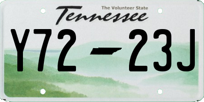 TN license plate Y7223J