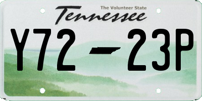 TN license plate Y7223P