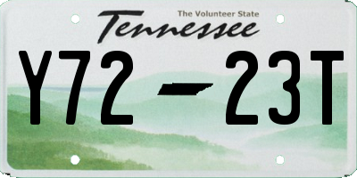 TN license plate Y7223T