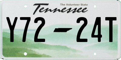 TN license plate Y7224T
