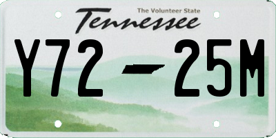 TN license plate Y7225M