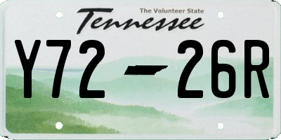 TN license plate Y7226R