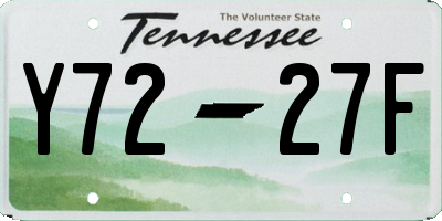 TN license plate Y7227F