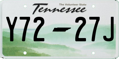 TN license plate Y7227J