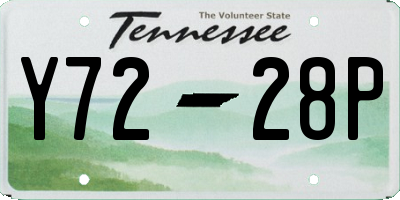 TN license plate Y7228P