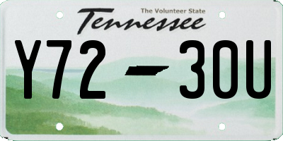 TN license plate Y7230U