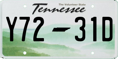 TN license plate Y7231D