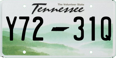 TN license plate Y7231Q