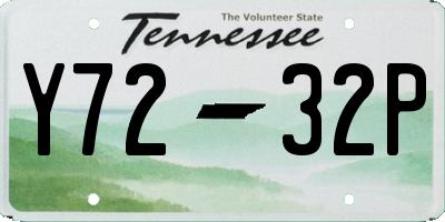 TN license plate Y7232P