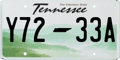 TN license plate Y7233A