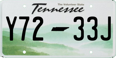 TN license plate Y7233J