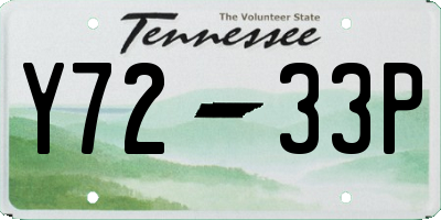 TN license plate Y7233P