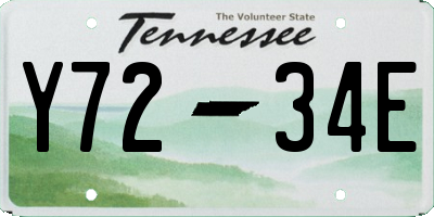 TN license plate Y7234E