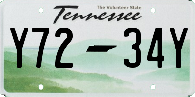 TN license plate Y7234Y