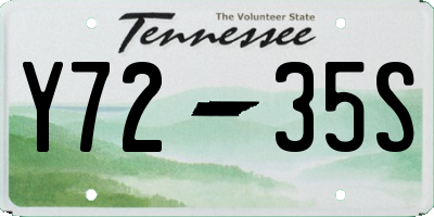 TN license plate Y7235S