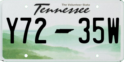 TN license plate Y7235W