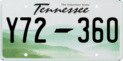 TN license plate Y7236O