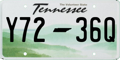 TN license plate Y7236Q