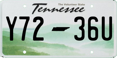 TN license plate Y7236U