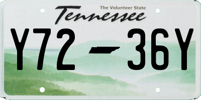 TN license plate Y7236Y
