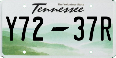 TN license plate Y7237R