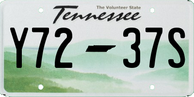 TN license plate Y7237S