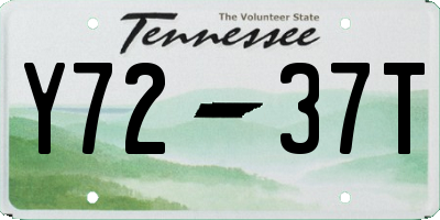 TN license plate Y7237T
