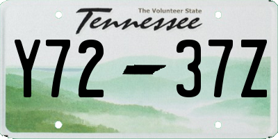 TN license plate Y7237Z