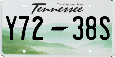 TN license plate Y7238S