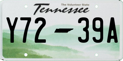 TN license plate Y7239A