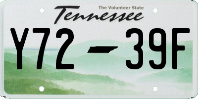TN license plate Y7239F