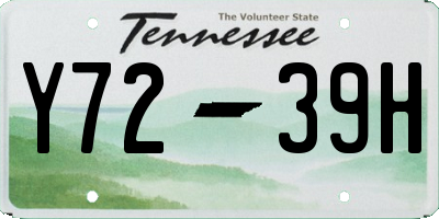 TN license plate Y7239H