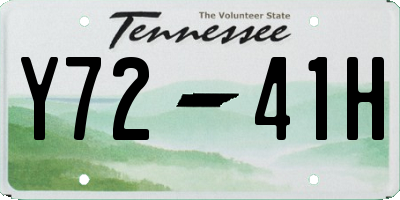 TN license plate Y7241H