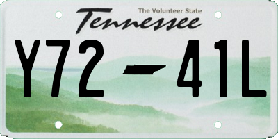 TN license plate Y7241L