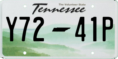 TN license plate Y7241P