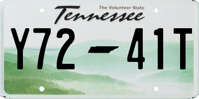 TN license plate Y7241T
