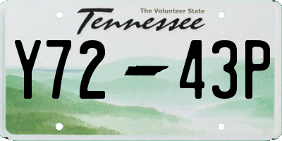 TN license plate Y7243P