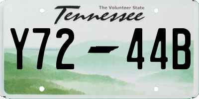 TN license plate Y7244B