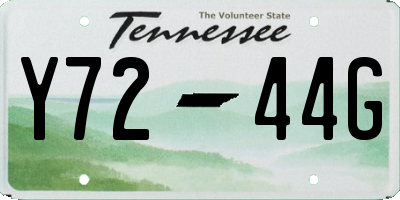 TN license plate Y7244G