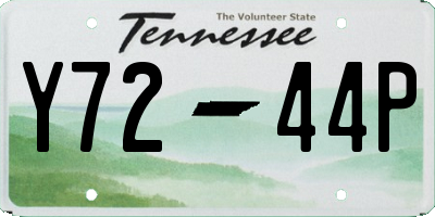 TN license plate Y7244P