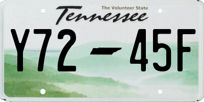 TN license plate Y7245F