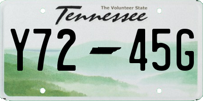 TN license plate Y7245G