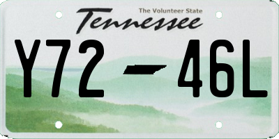 TN license plate Y7246L