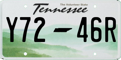 TN license plate Y7246R