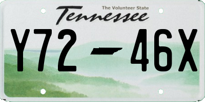 TN license plate Y7246X