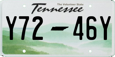 TN license plate Y7246Y